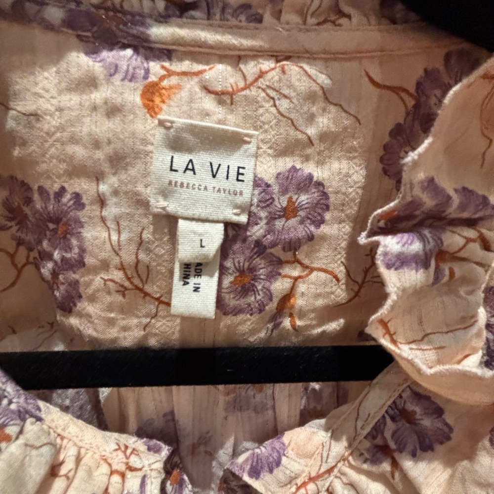 Rebecca Taylor La Vie shirt size large